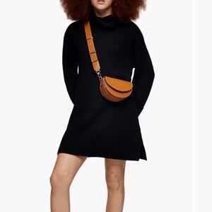Topshop Black Sweater Dress